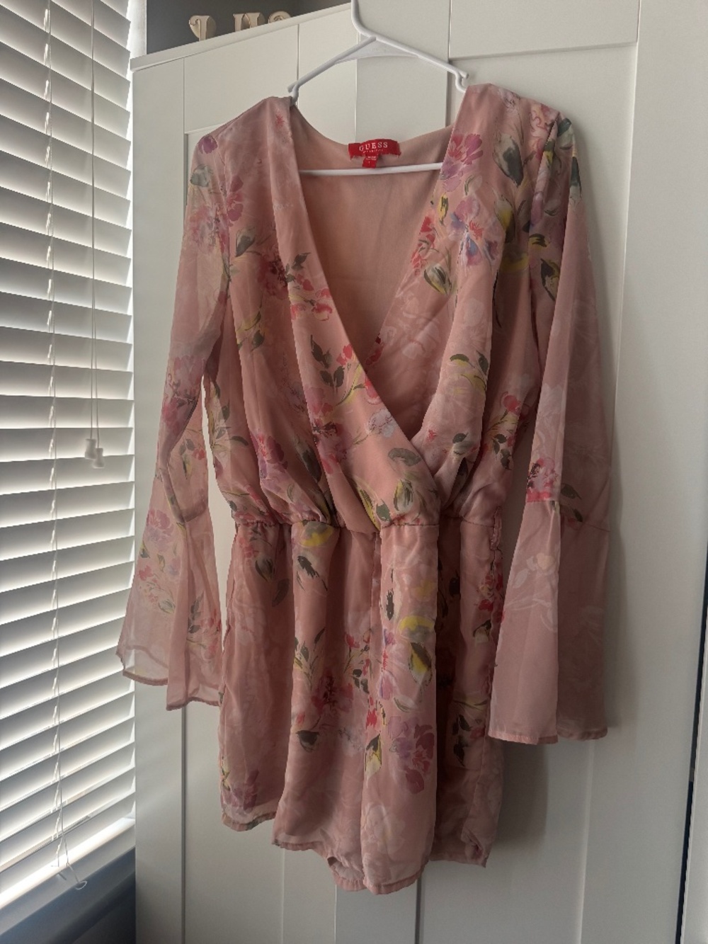 Guess Darla Romper - Vapor Rose Floral Pink